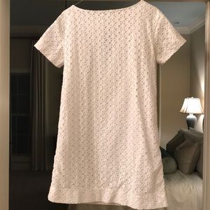 Kate Spade White Eyelet Shift Dress Size 2